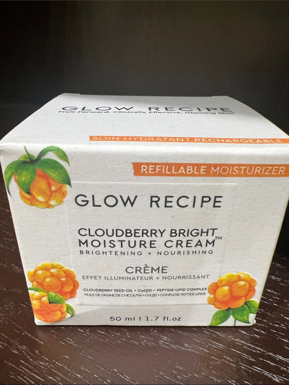 BRAND NEW IN BOX~Glow Recipe Cloudberry Bright Moisture Cream~FULL SIZE